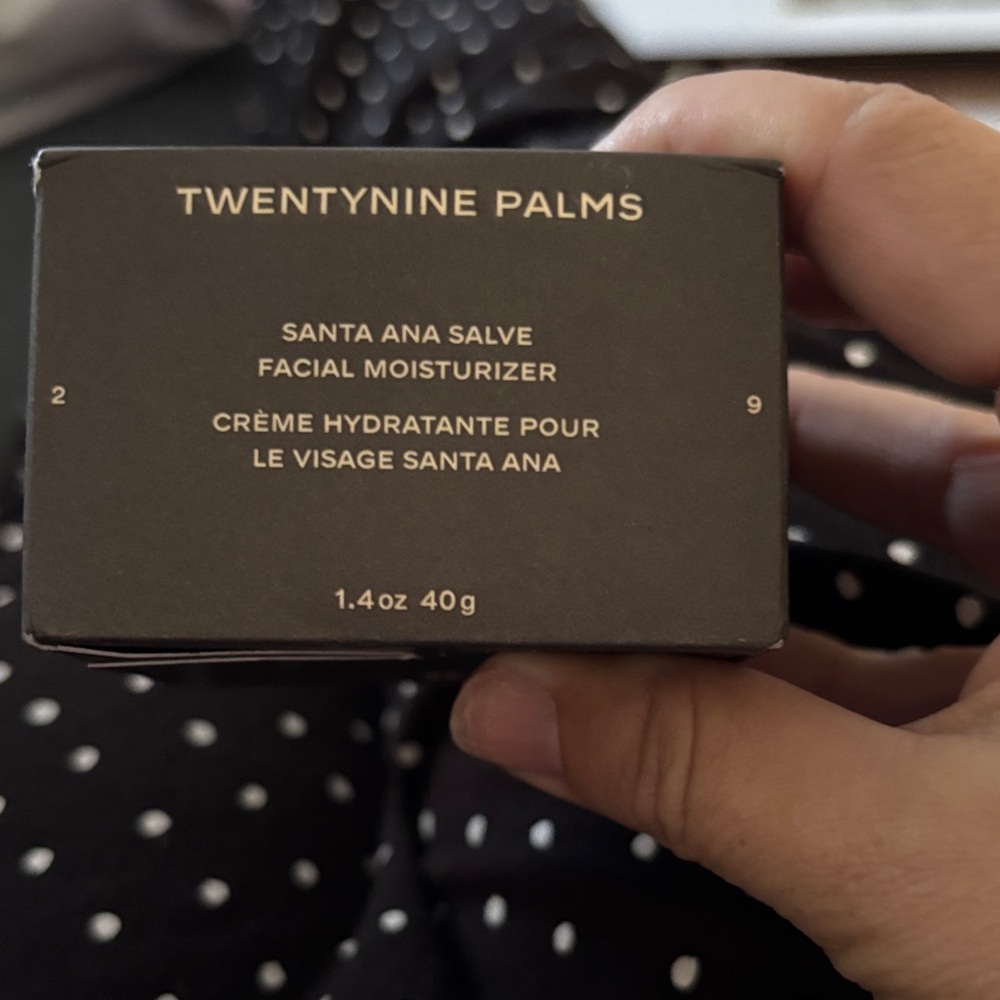 Twentynine Palms Santa Ana Salve Facial Moisturizer - brand new